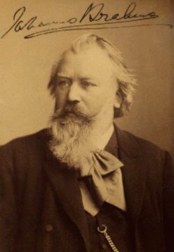 Johannes Brahms 1889 (Foto, C. Brasch, Berlin)